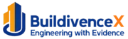 شعار شركة BUILDIVENCE X للتصميم الهندسي BUILDIVENCE X Engineering Design Company Logo